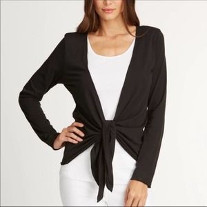 Indigenous Ethical Organic Cotton Black Ruched Cardigan Women’s Size Small